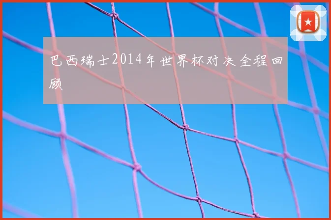 巴西瑞士2014年世界杯对决全程回顾