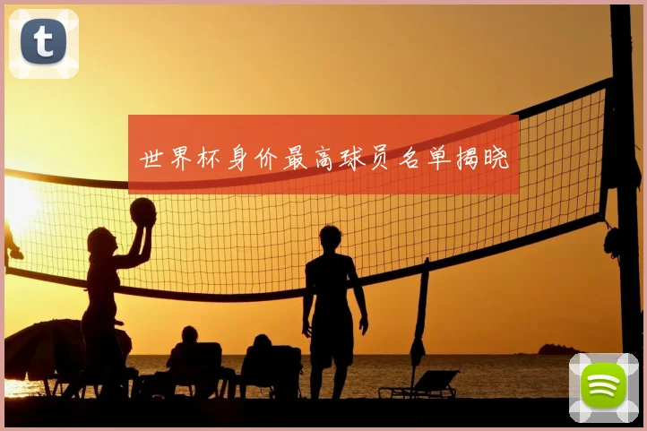 世界杯身价最高球员名单揭晓